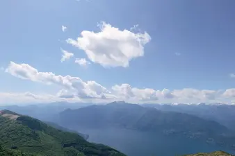 Sicht von der Hüttenterrasse