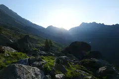 Ein Blick zurück zur Hütte Ein Blick zurück zur Hütte
