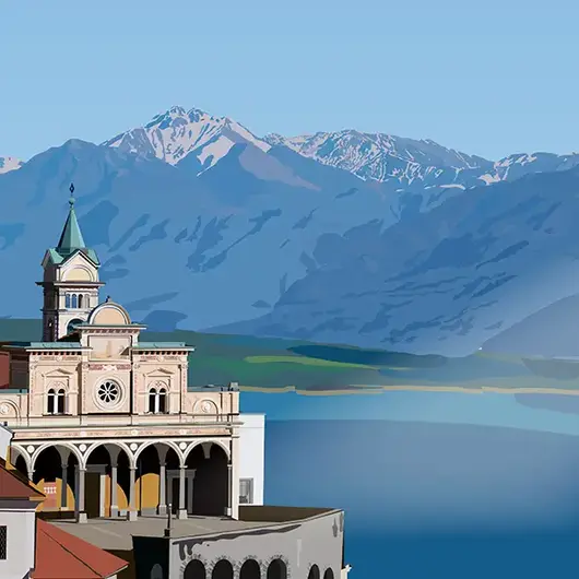 Madonna del Sasso - Vektorgrafik