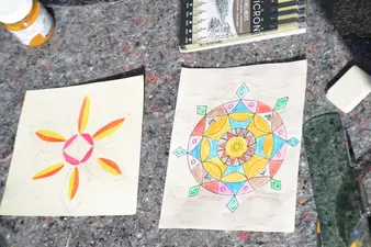 kleine aber feine freie Mandalas für Farbproben kleine aber feine freie Mandalas für Farbproben