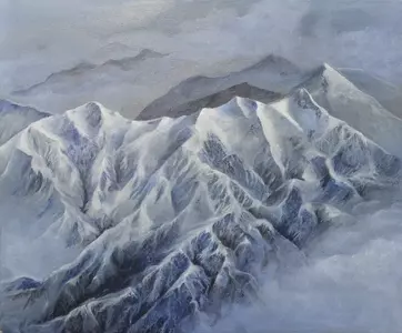 [Translate to Italienisch:] Berge, Acryl
